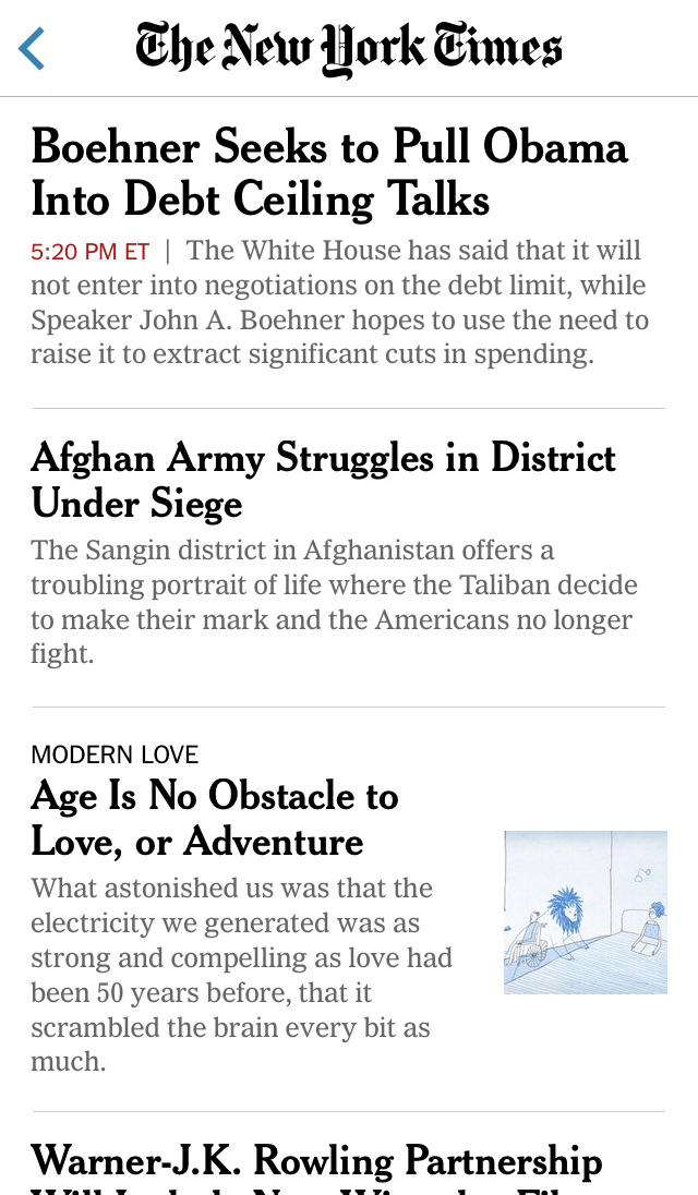 NYTimes App Update Brings New International Edition