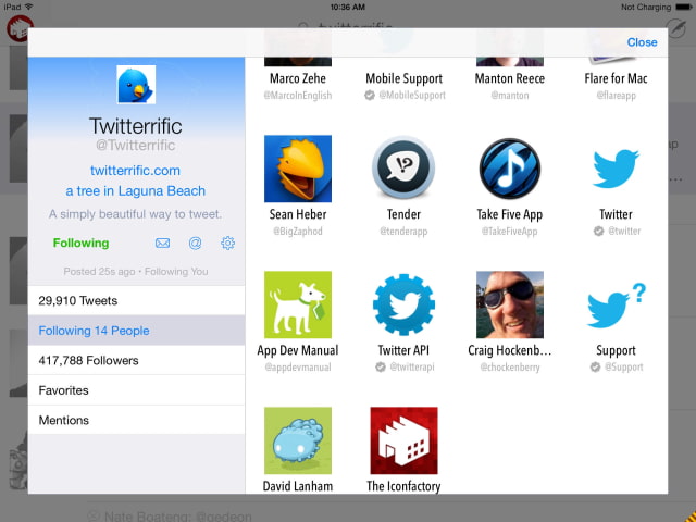 Twitterrific App Update Brings Profile Editing, Performance Enhancements
