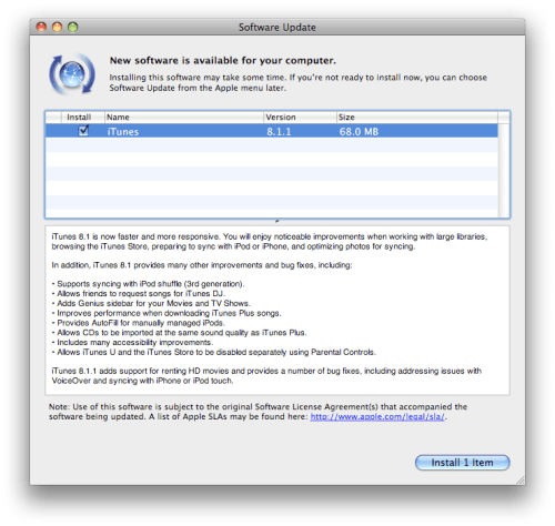 Apple Releases iTunes 8.1.1 (HD Movie Rentals)