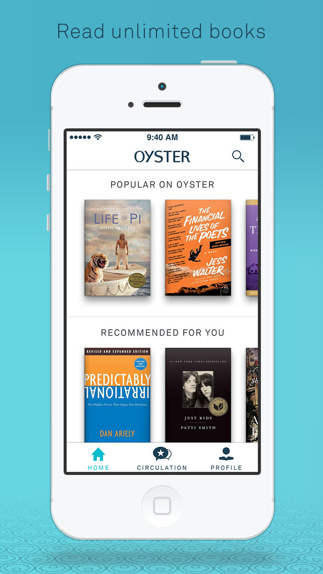 Oyster E-Book Subscription App Gets iPad Support