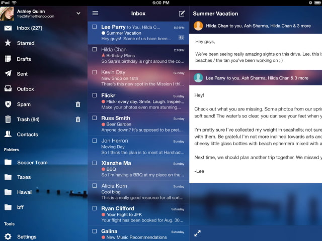 Yahoo Mail App is Enhanced for iOS 7