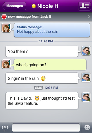 Yahoo Messenger for iPhone Now Available