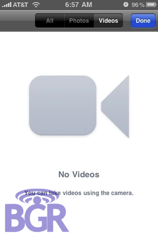 Another iPhone Video Screenshot Leaked