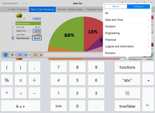 Numbers for iOS Gets New Interface, Templates, Interactive Charts, More