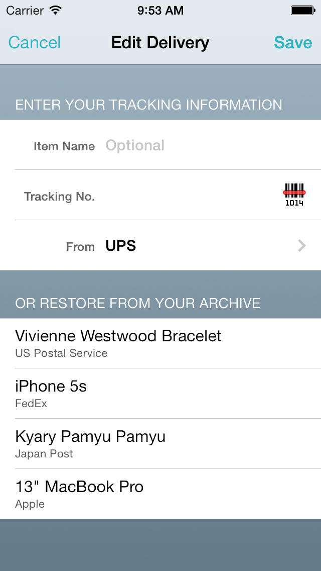 Delivery Status Touch Redesigned For iOS 7, Brings Background Notifications, Search, and Much More