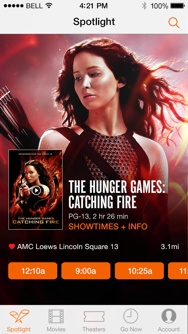 Fandango Movies App is Updated With New Full Screen Look for iOS 7