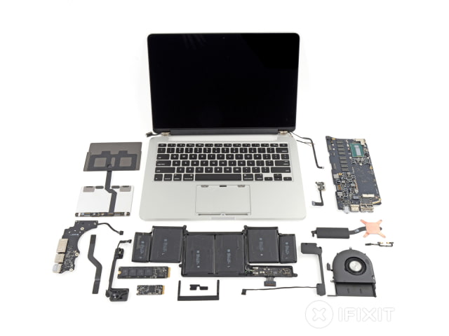 iFixit Tears Down the New 13-Inch and 15-Inch MacBook Pros [Photos]