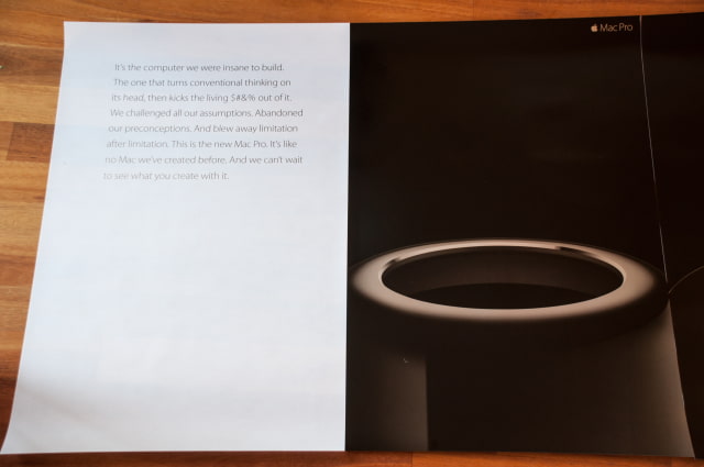 Apple Sends Mac Pro Posters to Journalists: &#039;It&#039;s the Computer We Were Insane to Build&#039;
