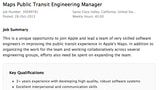 Apple Seeks Engineers to Help Bring Public Transit Directions to Maps