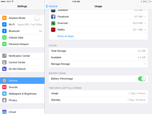 The iPad Air Lasts for 24 Hours as a LTE Hotspot