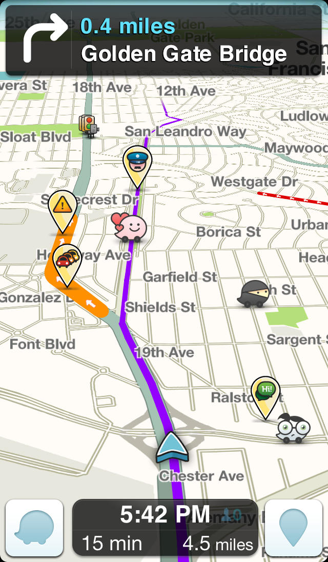 Waze GPS App is Updated With Voice-Based Search and Event Reporting