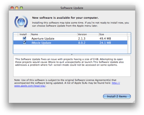 Apple Updates Aperture and iMovie