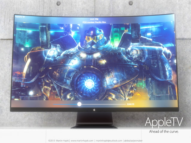 Beautiful Curved Apple Television Concept [Images]