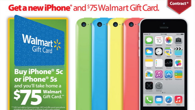 Walmart Black Friday: $75 Gift Card with iPhone Purchase, $100 Gift Card with iPad Mini Purchase ...