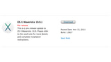 Apple Seeds Developers With Pre-Release Build of OS X Mavericks 10.9.1