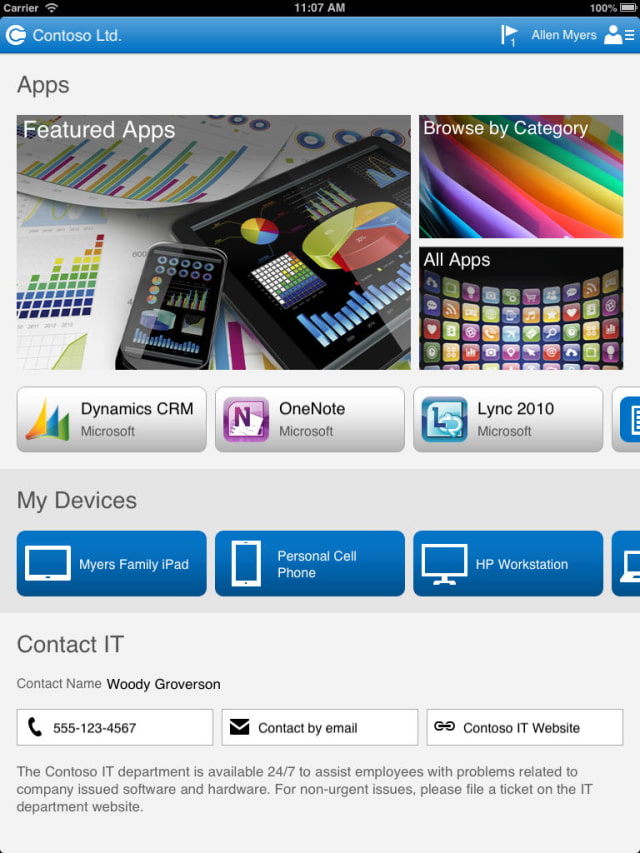 Microsoft Releases Windows Intune Company Portal App for iOS