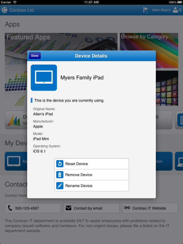 Microsoft Releases Windows Intune Company Portal App for iOS