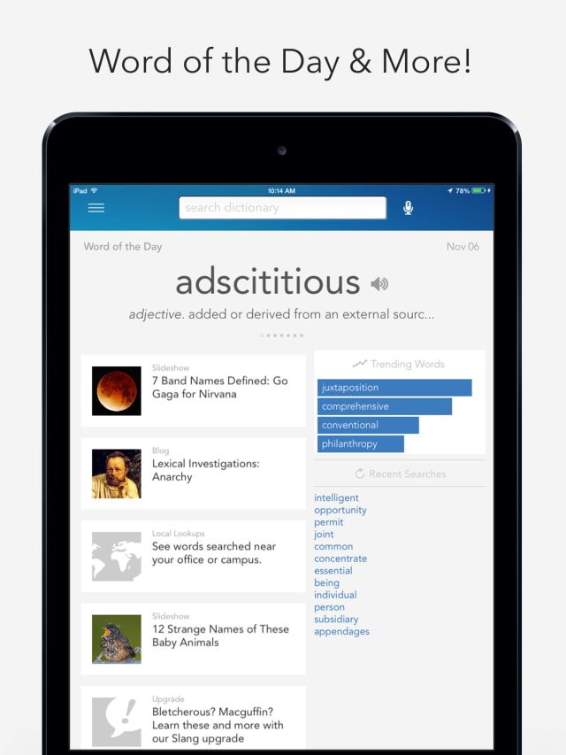 Dictionary.com iPad App Gets Redesigned for iOS 7