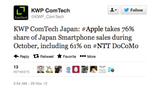 Apple Captured 76% of the Japanese Smartphone Market in October