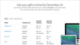 Apple Posts Its Holiday Shipping Deadlines
