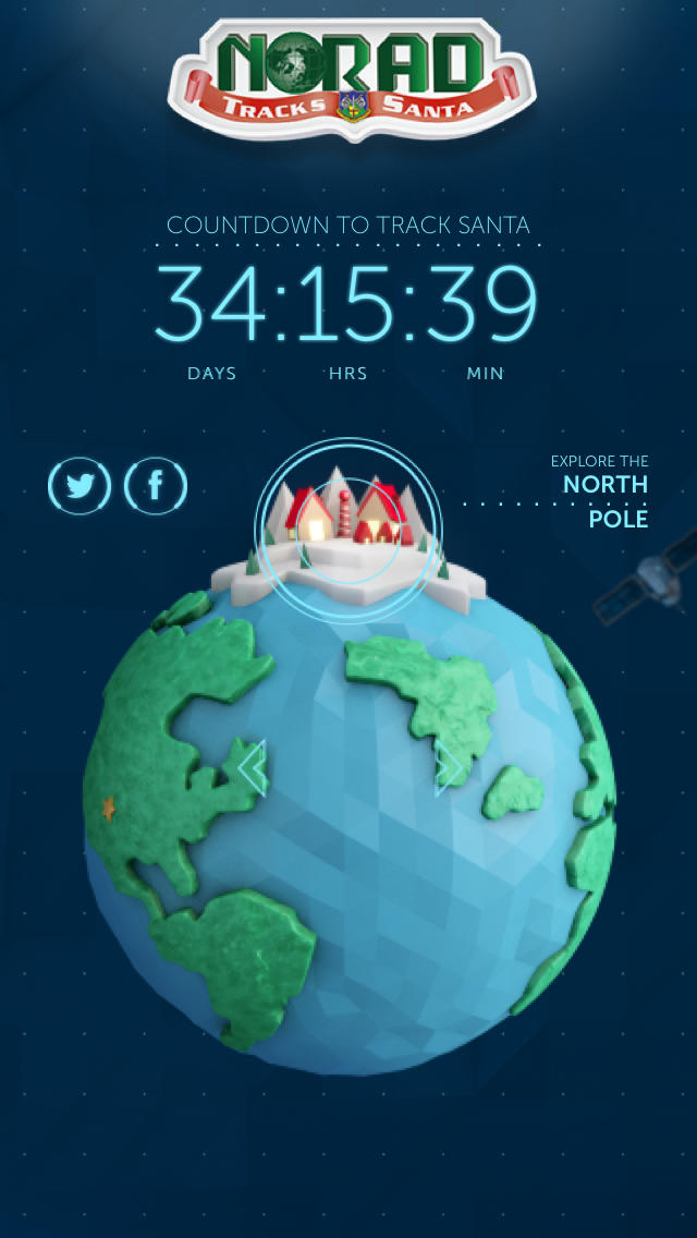 NORAD Tracks Santa App is Updated for Christmas 2013