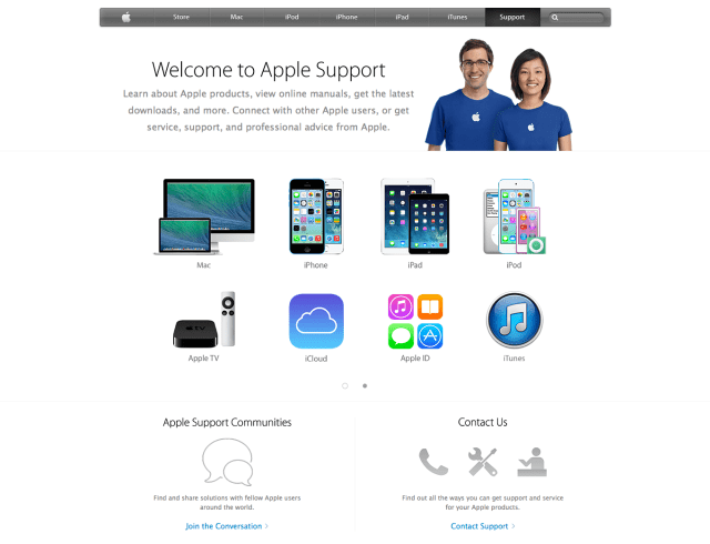 Apple Tweaks Look and Feel of Its Support Portal