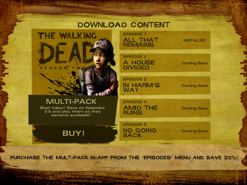 Walking Dead: The Game - Season 2 is Now Available on the App Store