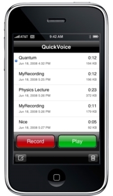 nFinity Releases QuickVoice Pro Recorder