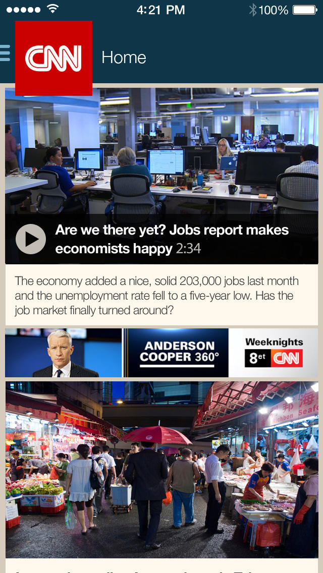 CNN App Gets Updated With a New Look for iOS 7, Dynamic Type, More