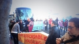 San Francisco Protesters Block Apple Bus to Demonstrate Against Evictions, Use of Public Bus Stops