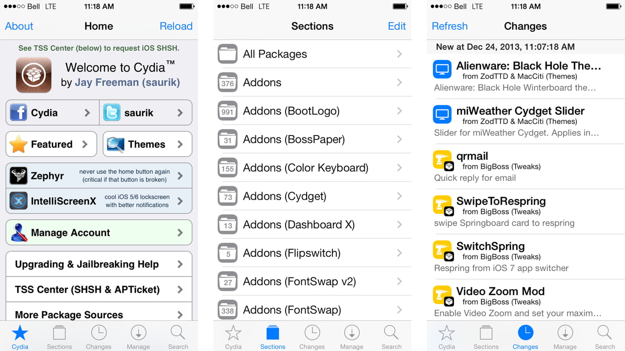 Cydia Features Cydia Has Been Updated With a New Design for iOS 7! - iClarified