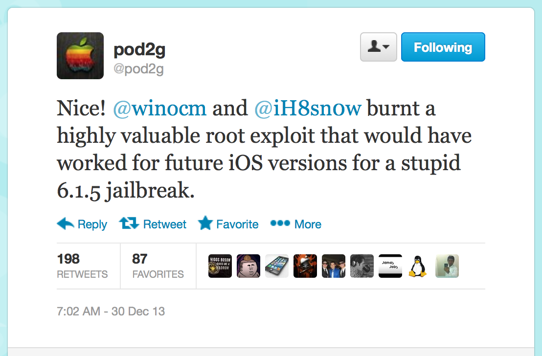 Pod2g Says P0sixspwn Jailbreak Burns Exploit That Could Have Been Used for Future Jailbreaks