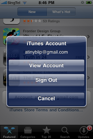 iPhone OS 3.0 Beta 4 Supports Multiple iTunes Accounts