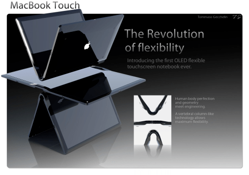 Foldable MacBook Touch Mockup