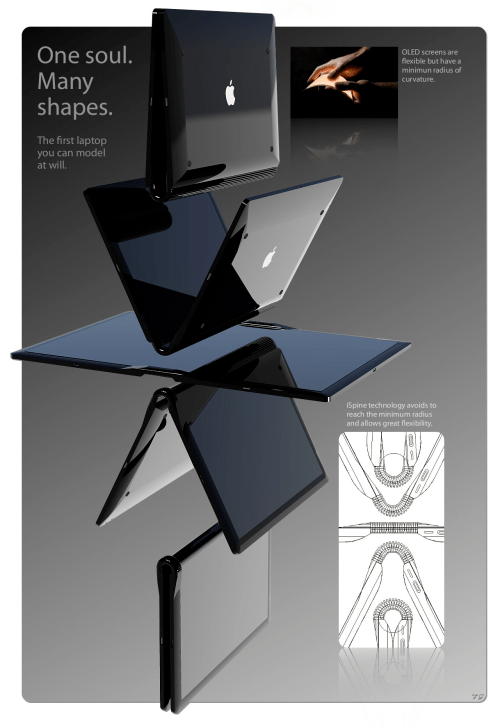 Foldable MacBook Touch Mockup