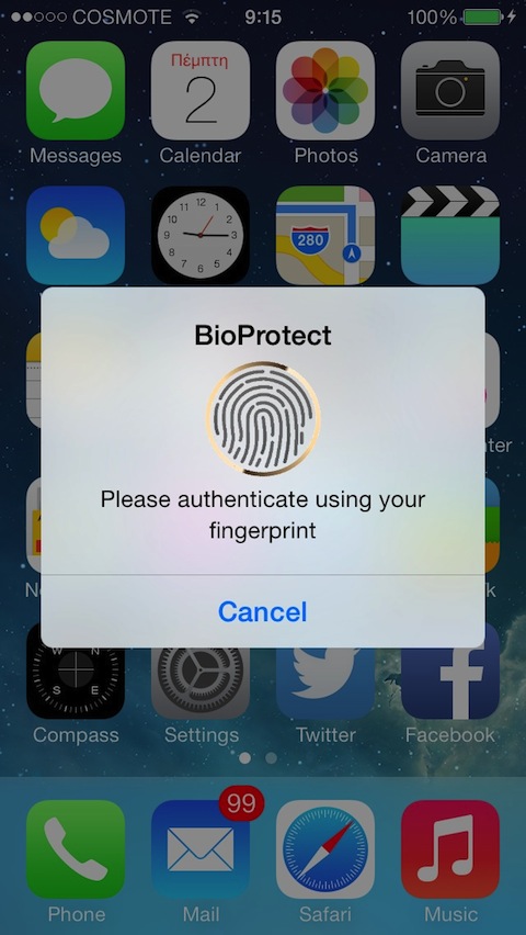 BioProtect Tweak Lets You Protect Your Apps With Touch ID
