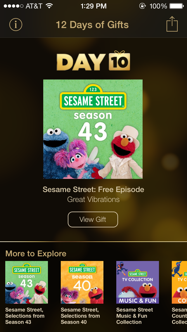 Apple&#039;s 12 Days of Gifts Day 10: Free Episode of Sesame Street