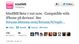 BiteSMS Beta 7 Released with Support for iPhone 5s