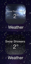 LiveWeatherIcon Brings Current Local Weather Conditions to iOS 7 Weather Icon