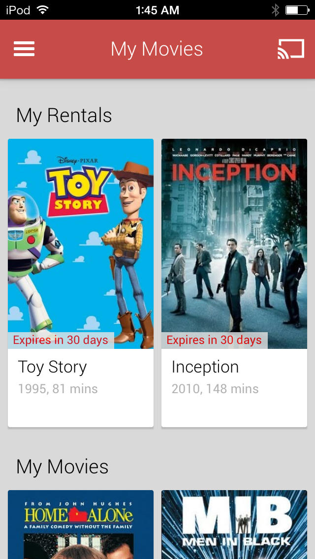 Google Play Movies and TV App Released for iOS