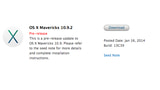 Apple Seeds Second Beta of OS X Mavericks 10.9.2 to Developers