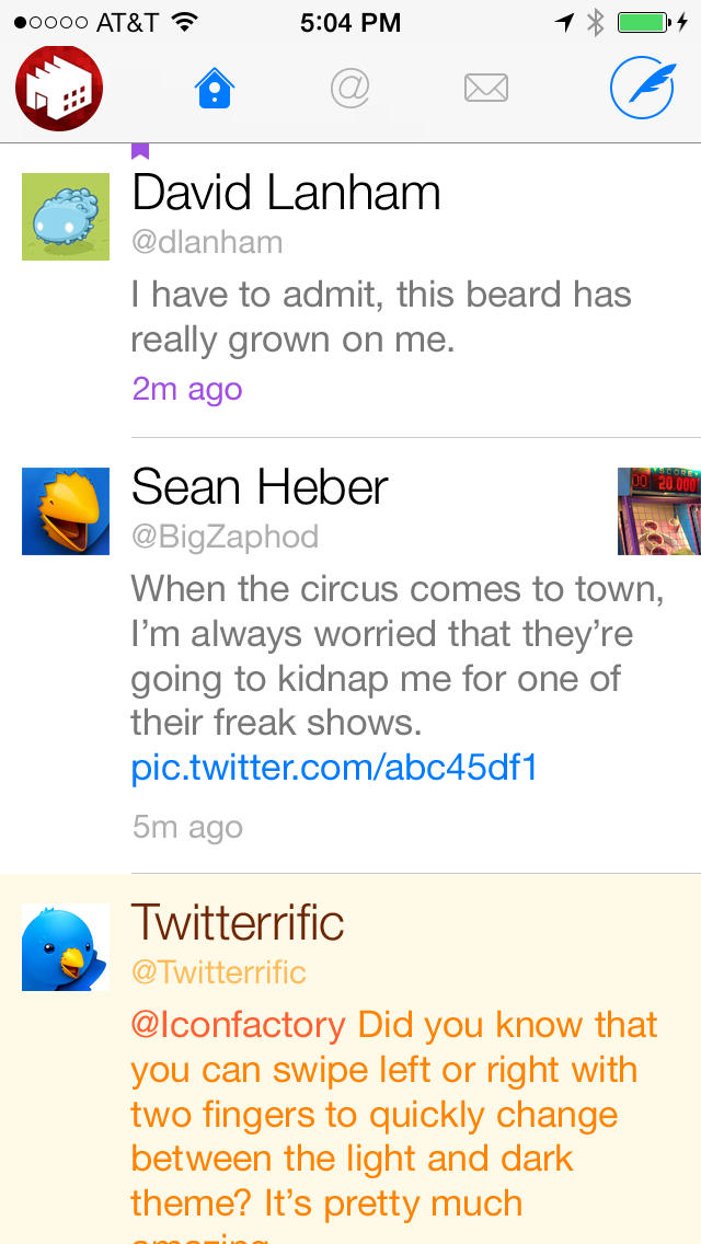 Twitterrific 5 App Gets Live Streaming of Timelines, List Management, More