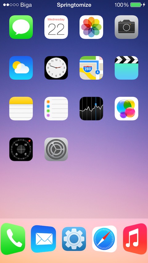 Springtomize 3 Customization Tweak Released for iOS 7