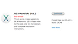 Apple Seeds Fourth Beta of OS X Mavericks 10.9.2 to Developers
