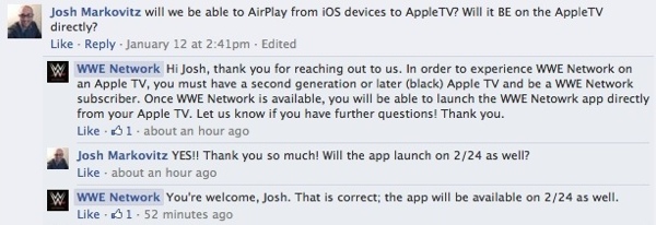 WWE Channel Coming to Apple TV on February 24th