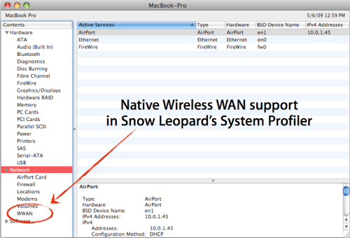 Snow Leopard to Support Native 3G Wireless WAN?