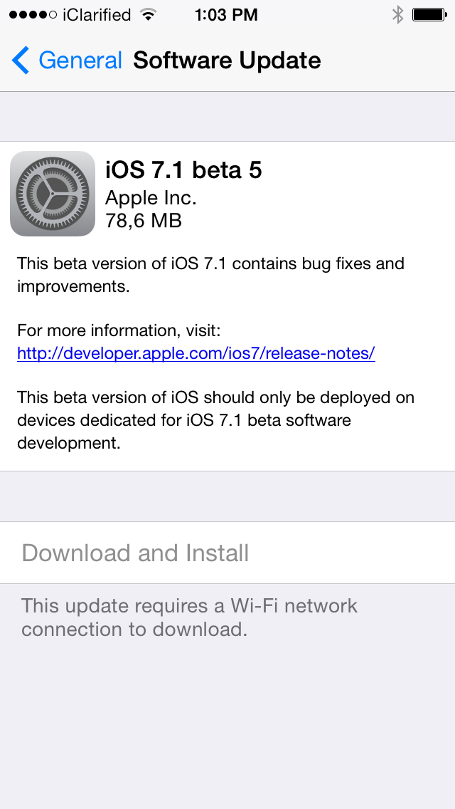 Apple to Release iOS 7.1 in March?