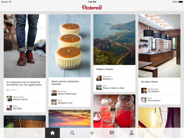 Pinterest App Gets Animated GIFs, Place Pins for iPad