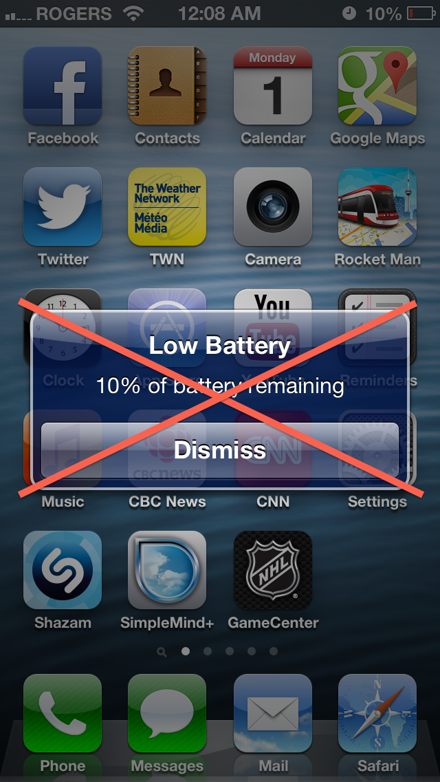 NoLowPowerAlert Tweak Prevents iOS From Showing Low Battery Alerts