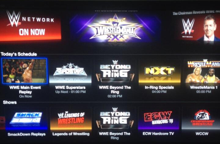 WWE Network Channel Launches on the Apple TV